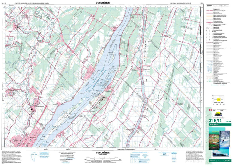 031H14 - VERCHERES - Topographic Map
