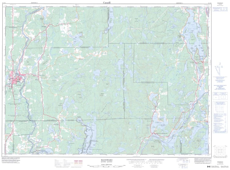 031J05 - MANIWAKI - Topographic Map