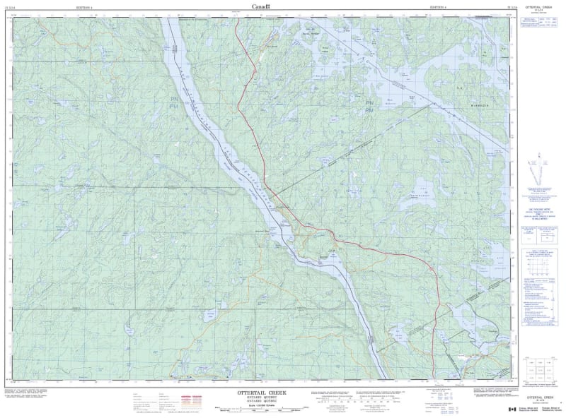 031L14 - OTTERTAIL CREEK - Topographic Map