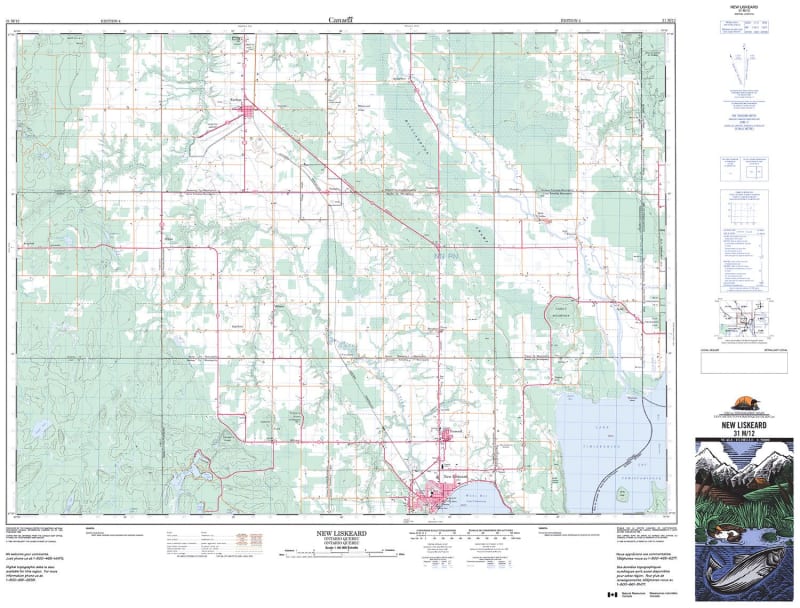 031M12 - NEW LISKEARD - Topographic Map