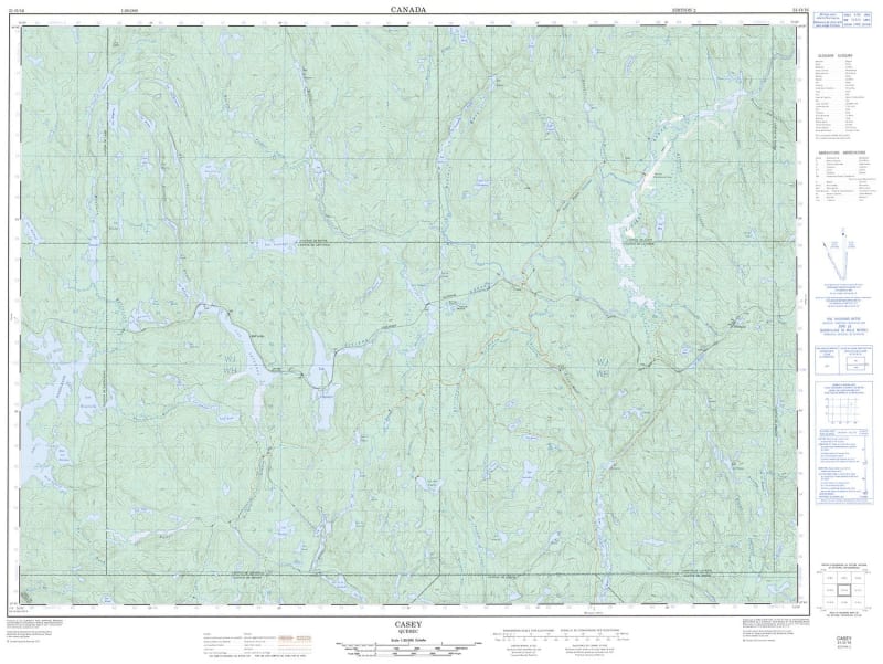 031O16 - CASEY - Topographic Map