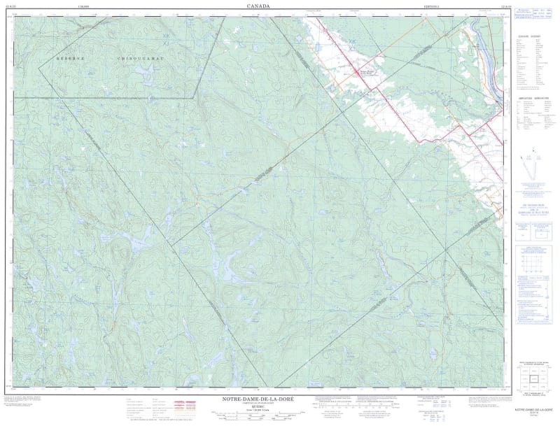 032A10 - NOTRE-DAME-DE-LA-DORE - Topographic Map