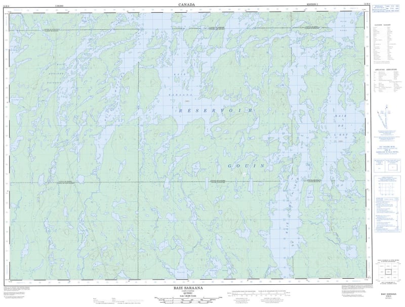 032B06 - BAIE SARAANA - Topographic Map