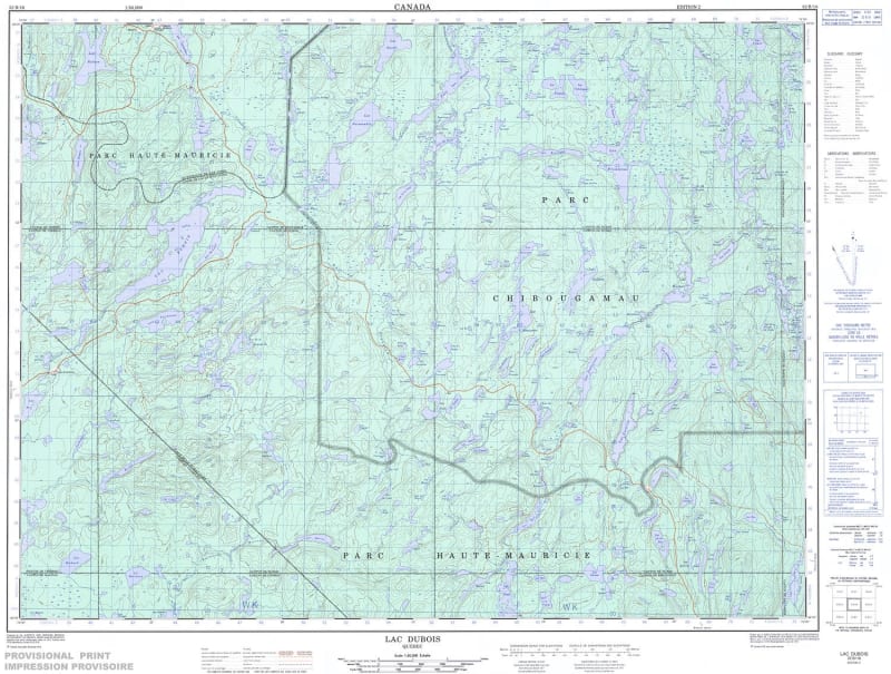 032B16 - LAC DUBOIS - Topographic Map