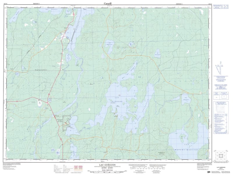 032C03 - LAC GUEGUEN - Topographic Map