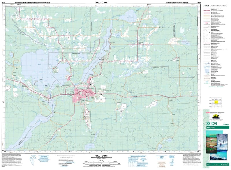 032C04 - VAL-D'OR - Topographic Map