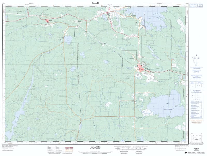 032D01 - MALARTIC - Topographic Map