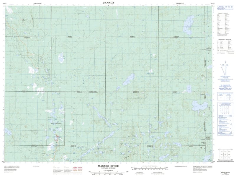 032D05 - MAGUSI RIVER - Topographic Map