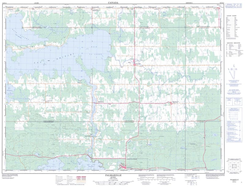 032D11 - PALMAROLLE - Topographic Map