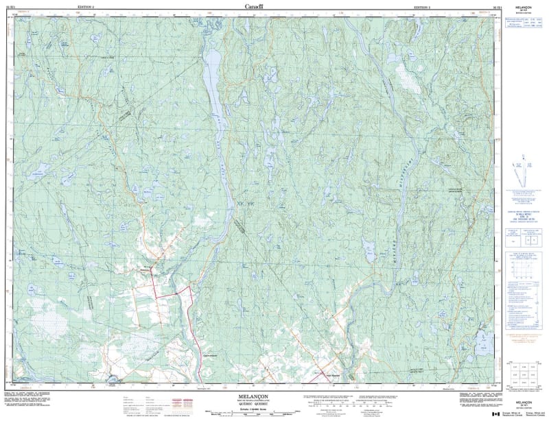 032H01 - MELANCON - Topographic Map