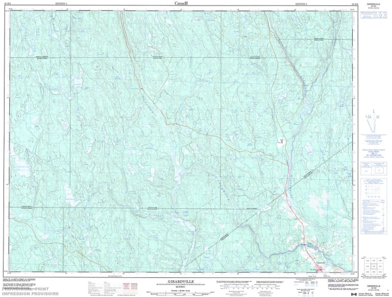 032H02 - GIRARDVILLE - Topographic Map