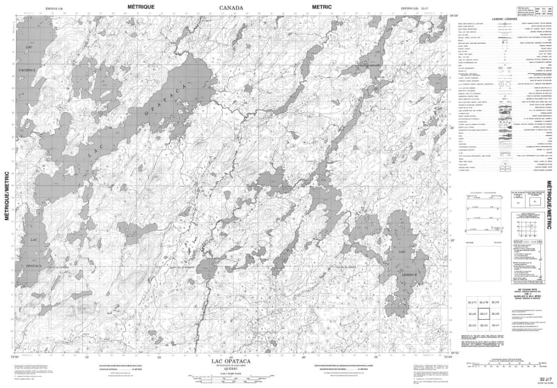 032J07 - LAC OPATACA - Topographic Map