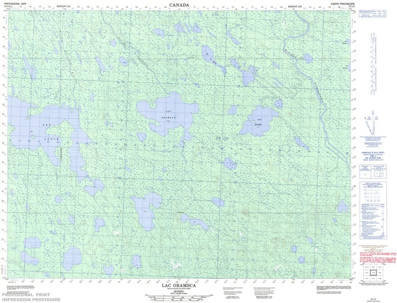 032L08 - LAC OBAMSCA - Topographic Map