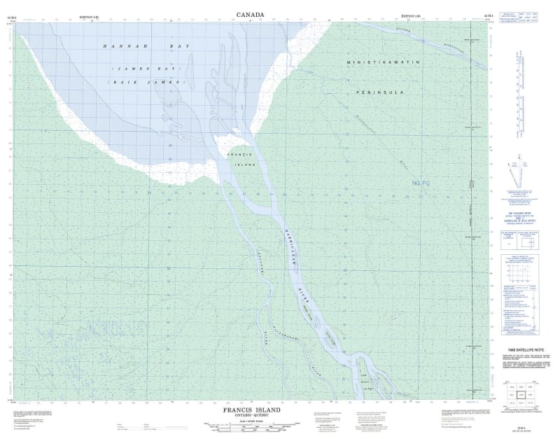 032M04 - FRANCIS ISLAND - Topographic Map