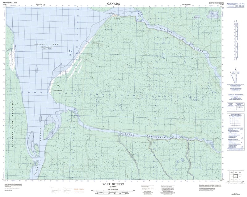 032M07 - FORT-RUPERT - Topographic Map