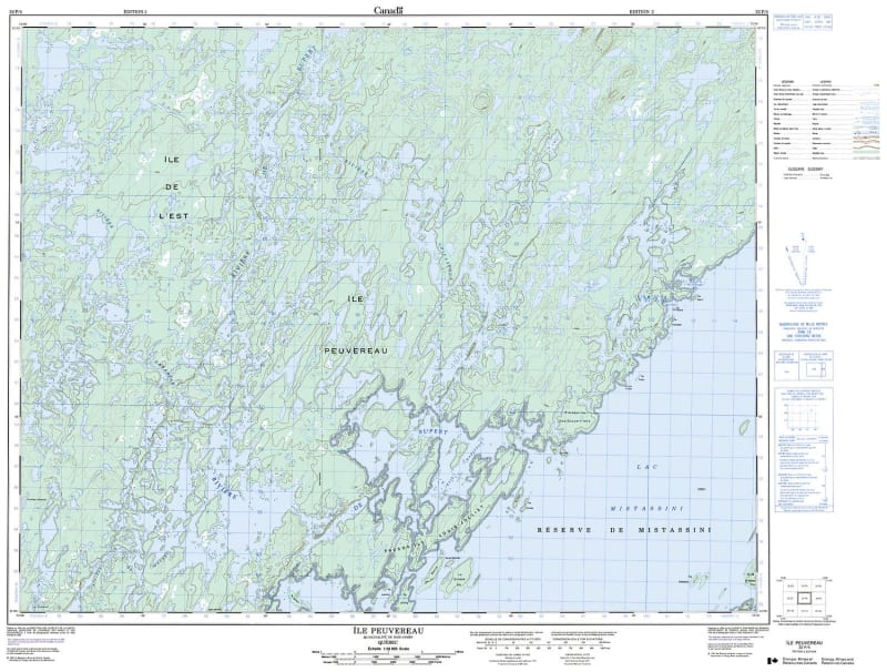 032P04 - ILE PEUVEREAU - Topographic Map