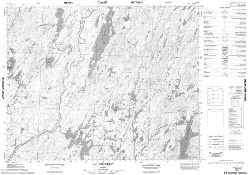 032P08 - LAC BETHOULAT - Topographic Map