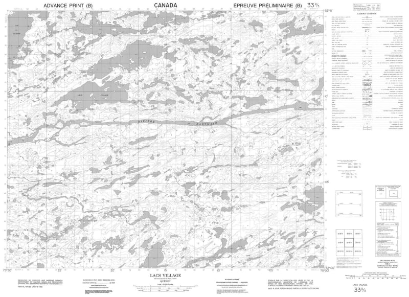 033B03 - LACS VILLAGE - Topographic Map