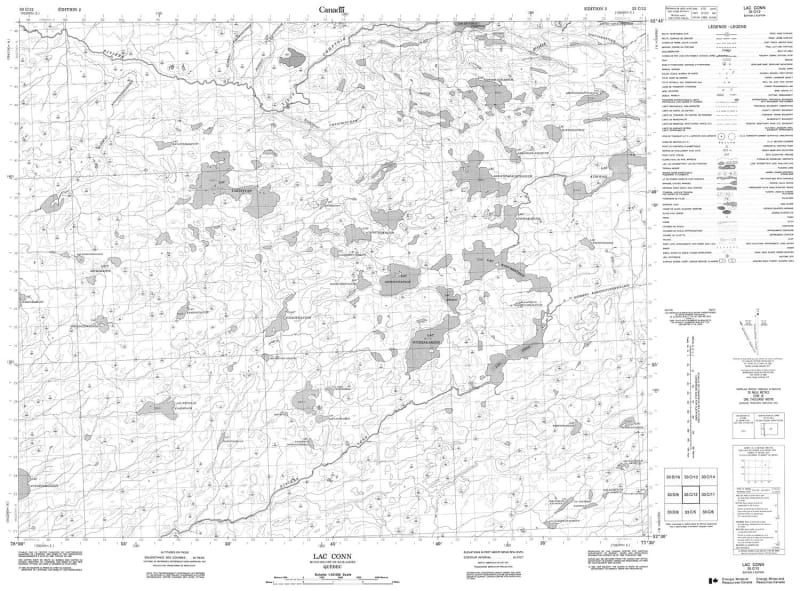 033C12 - LAC CONN - Topographic Map