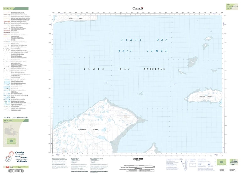 033D03 - WOLF ISLET - Topographic Map