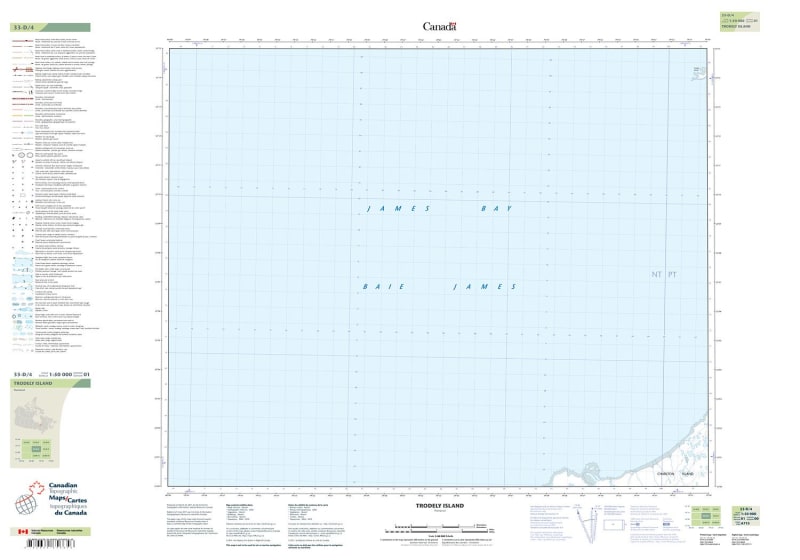 033D04 - TRODELY ISLAND - Topographic Map