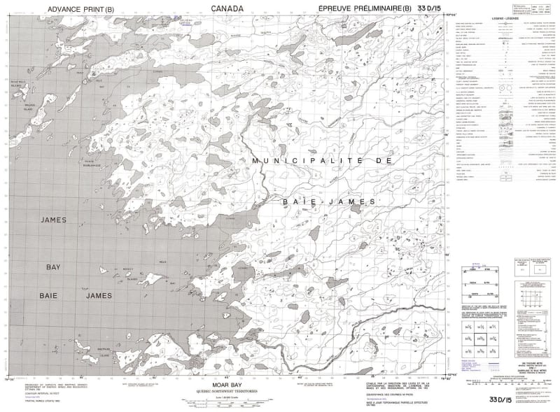 033D15 - MOAR BAY - Topographic Map