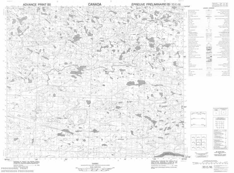 033E16 - NO TITLE - Topographic Map