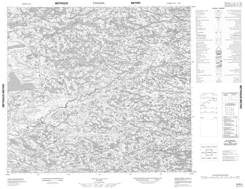 034B05 - NO TITLE - Topographic Map
