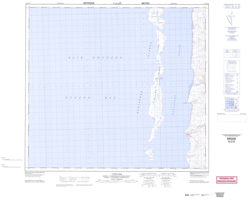 034C10 - UMIUJAQ - Topographic Map