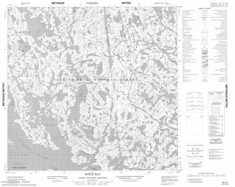 034L09 - WITCH BAY - Topographic Map
