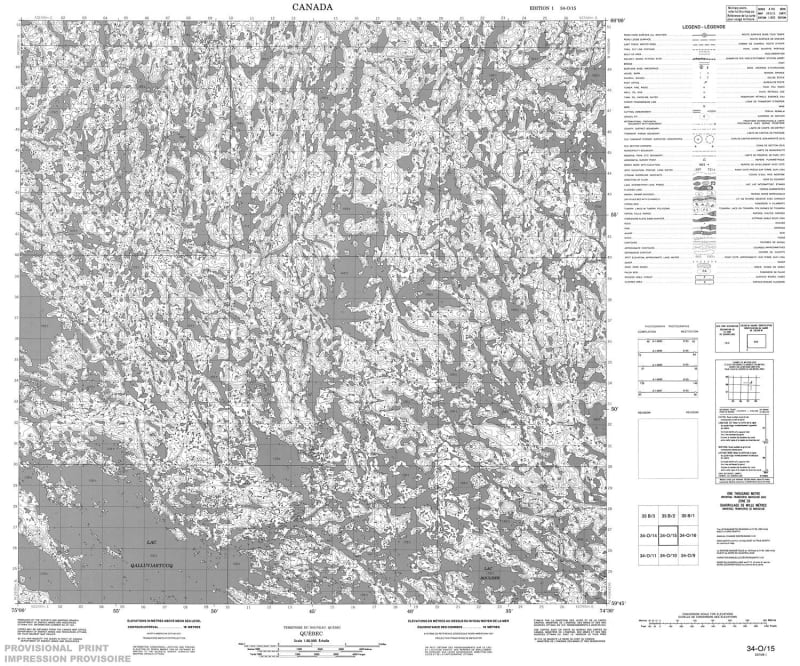 034O15 - NO TITLE - Topographic Map