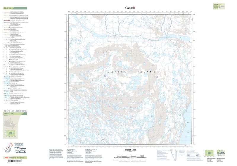 035E13 - DIGGER LAKE - Topographic Map