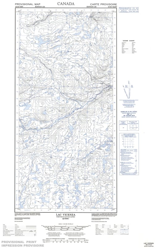 035H07E - LAC VICENZA - Topographic Map