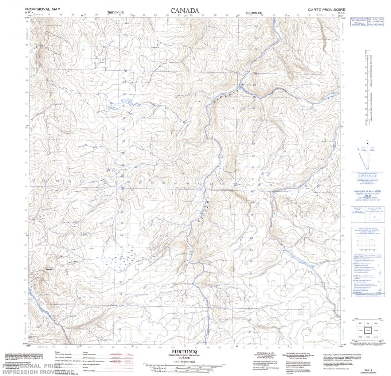 035H13 - PURTUNIQ - Topographic Map