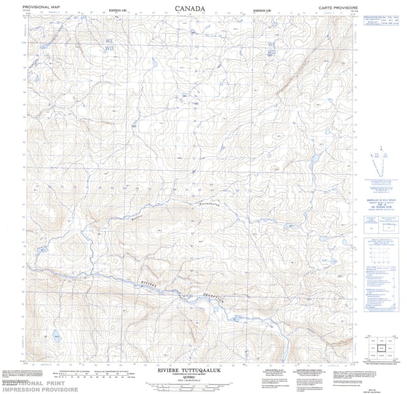 035I04 - RIVIERE TUTTUQUAALUK - Topographic Map