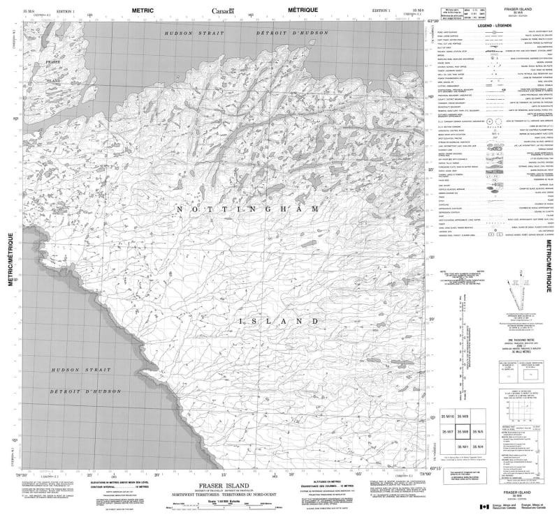 035M08 - FRASER ISLAND - Topographic Map