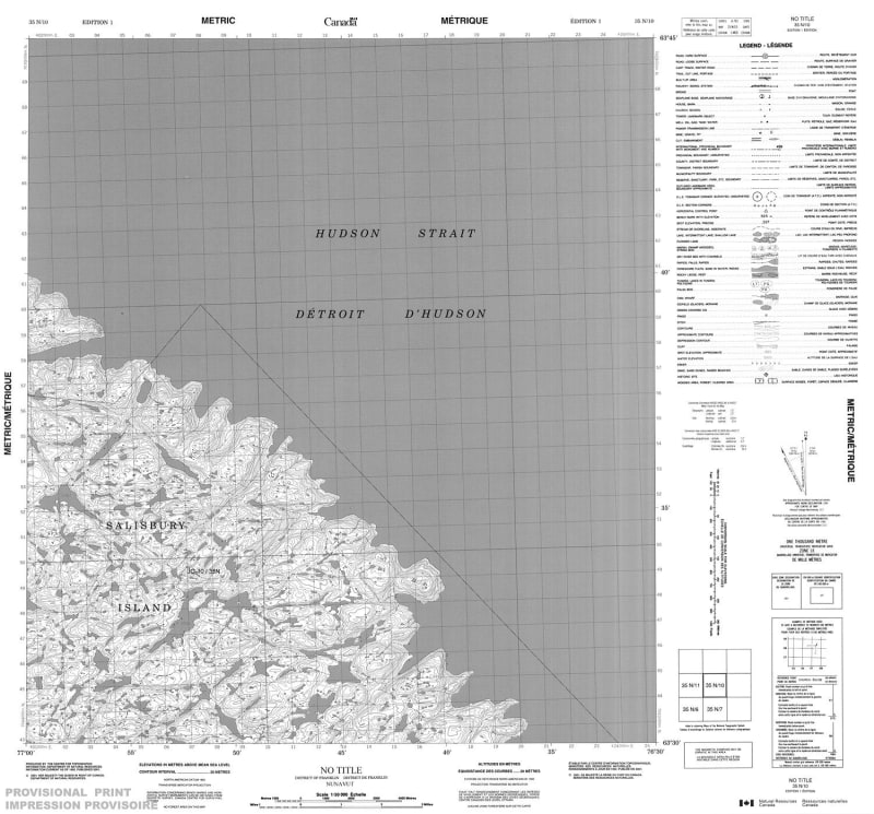 035N10 - NO TITLE - Topographic Map
