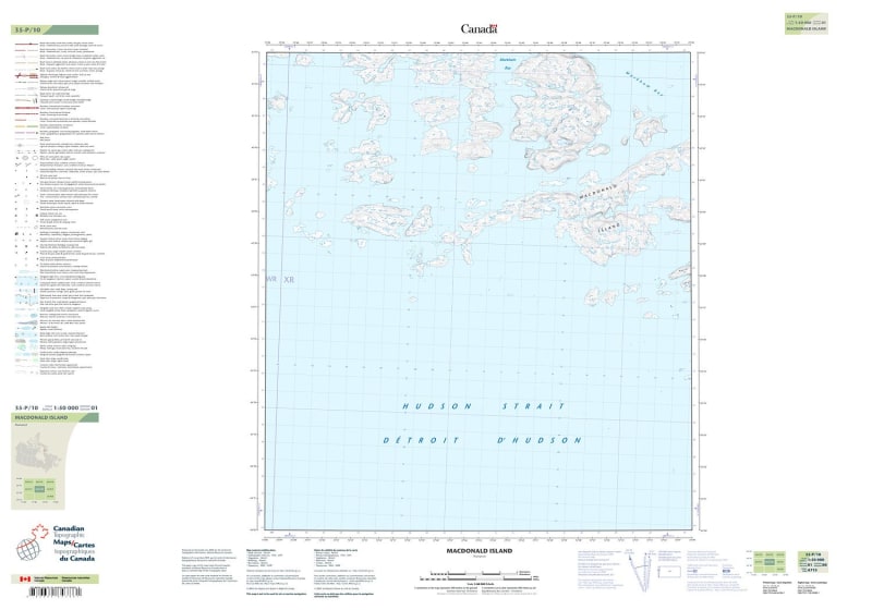 035P10 - MACDONALD ISLAND - Topographic Map