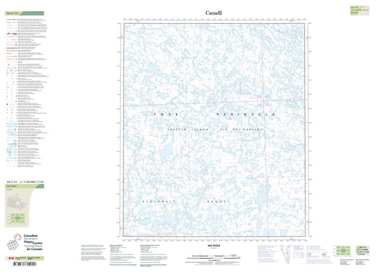 036C14 - NO TITLE - Topographic Map
