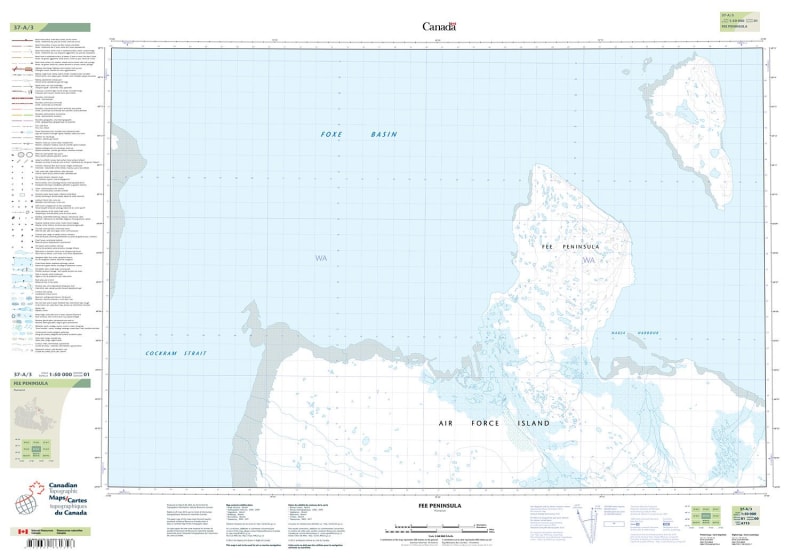 037A03 - FEE PENINSULA - Topographic Map