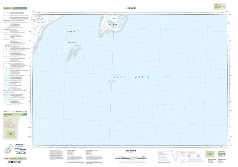 037B03 - ERA ISLAND - Topographic Map