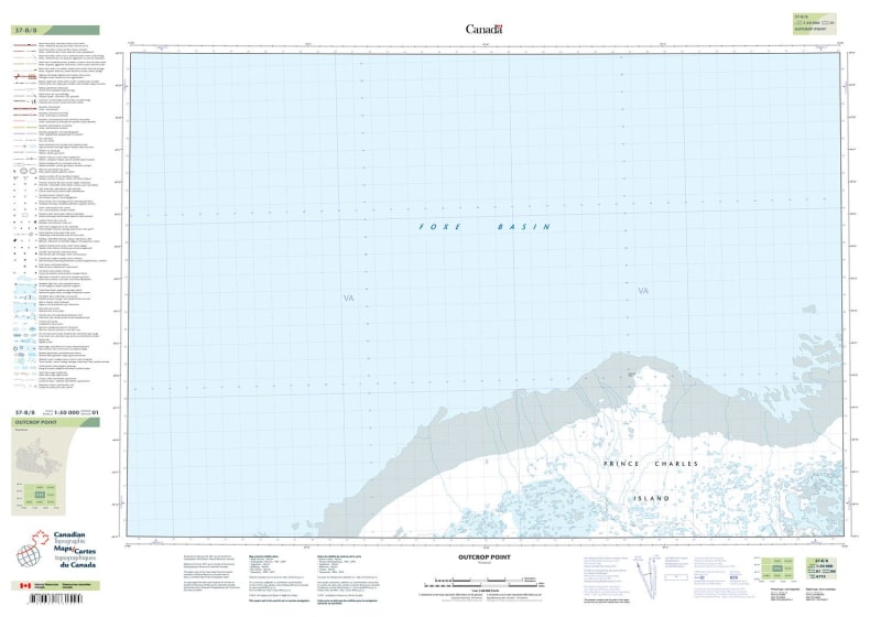 037B08 - OUTCROP POINT - Topographic Map
