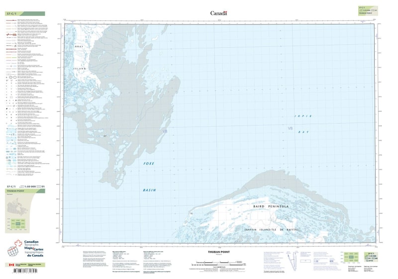 037C01 - THUBAN POINT - Topographic Map