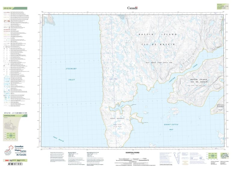 037C15 - ISORTOQ FIORD - Topographic Map