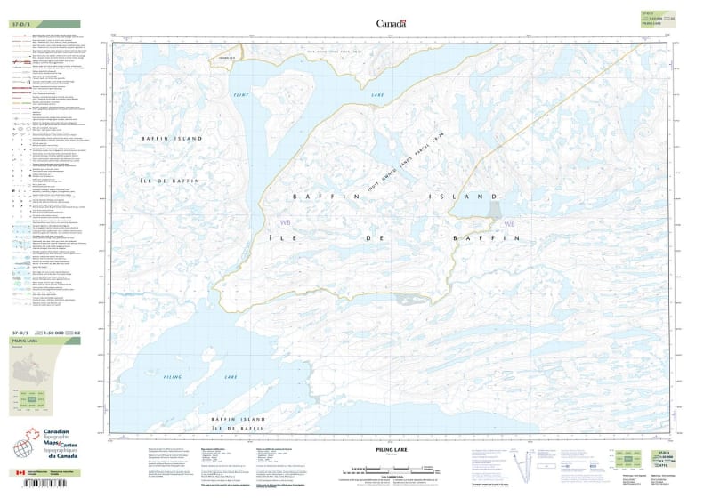037D03 - PILING LAKE - Topographic Map