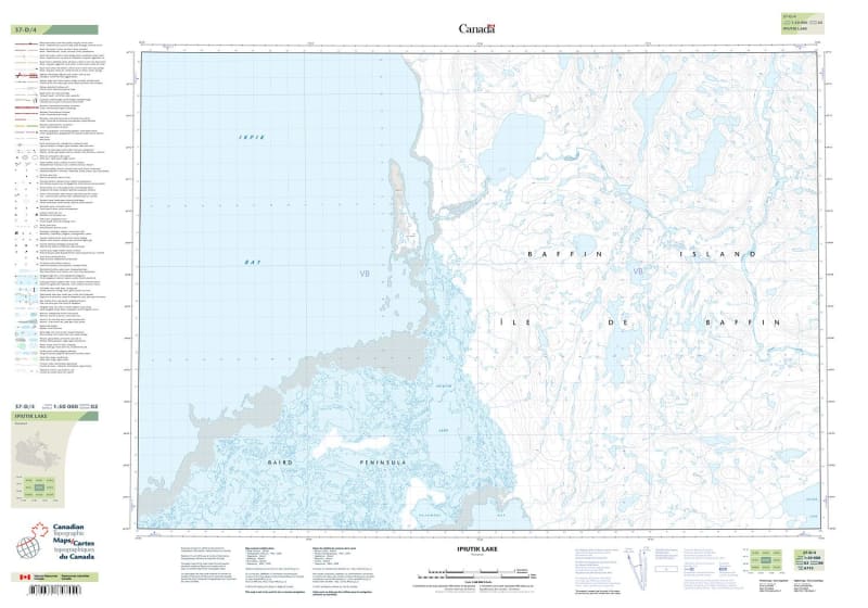 037D04 - IPIUTIK LAKE - Topographic Map