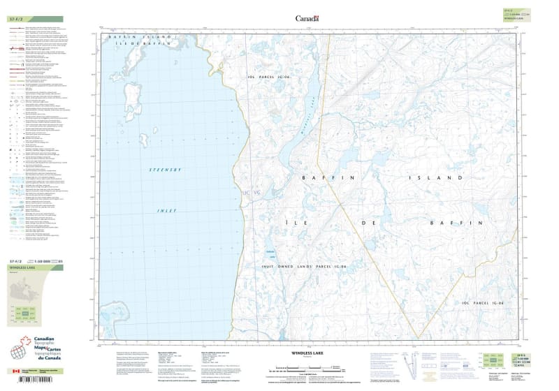 037F02 - WINDLESS LAKE - Topographic Map