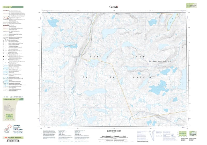 037H05 - QUERNBITER RIVER - Topographic Map