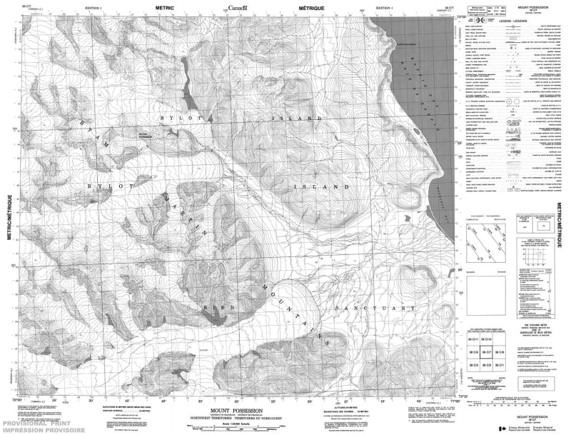 038C07 - MOUNT POSSESSION - Topographic Map