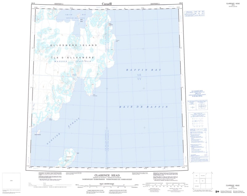 039B - CLARENCE HEAD - Topographic Map